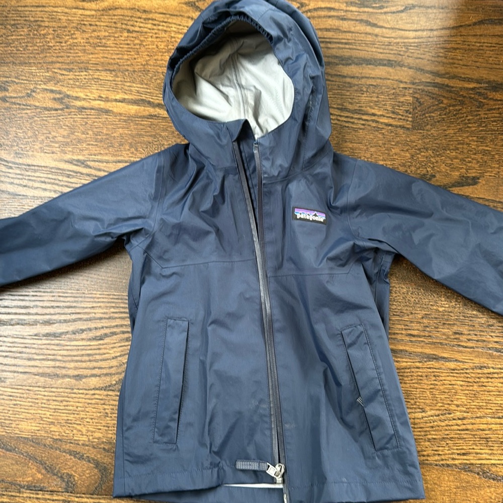 Patagonia Toddler Boy Rain Jacket Size 3T Navy